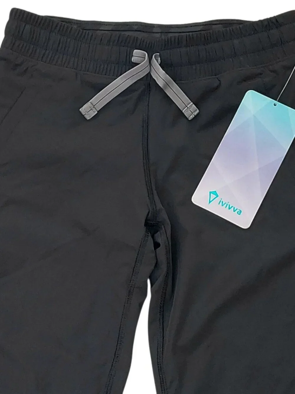 Ivivva Girls 8 Black Ivivva Matchmaker Joggers Pants Ankle Zip Athletic Dance